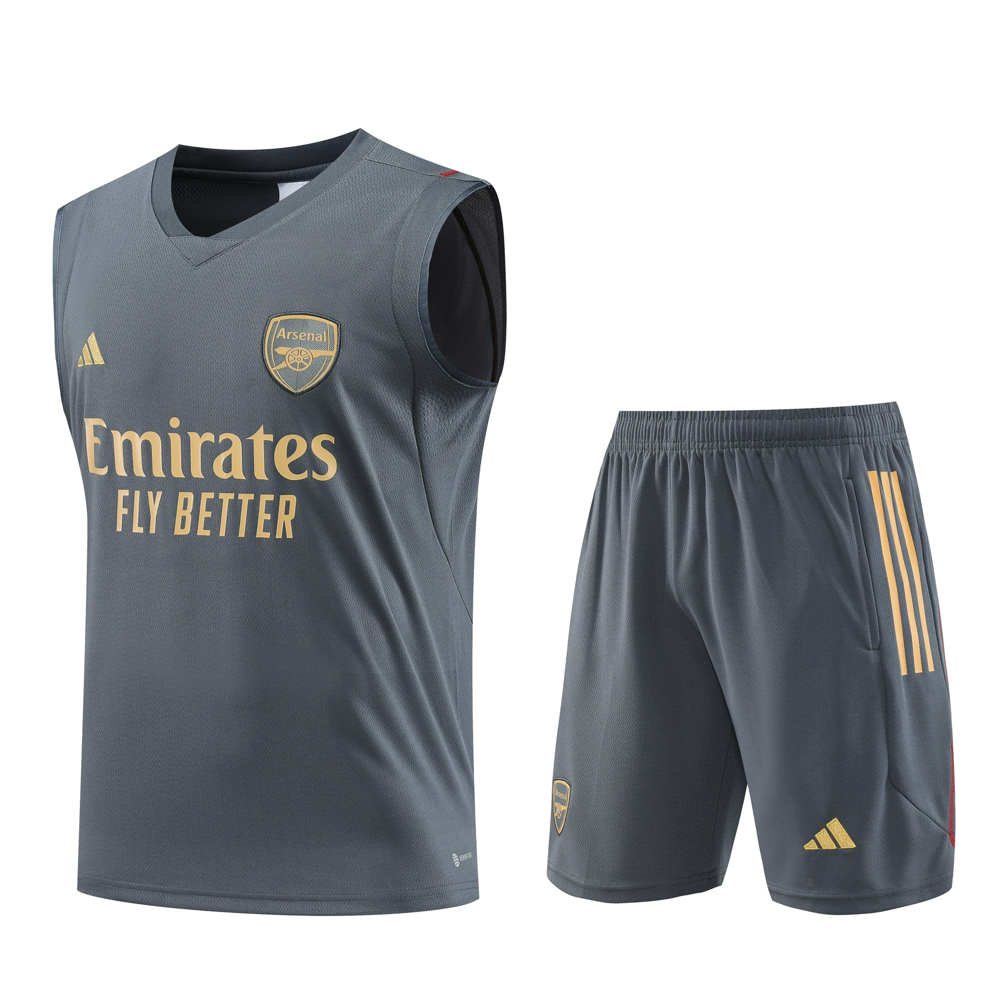 Arsenal 23-24 Player Vest Training Set Grey